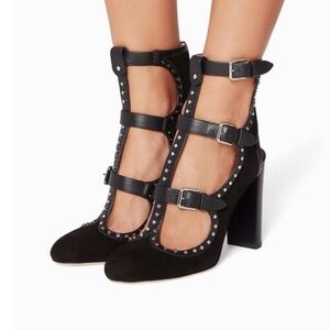 Jimmy Choo Hensley Black Studded Heels 37